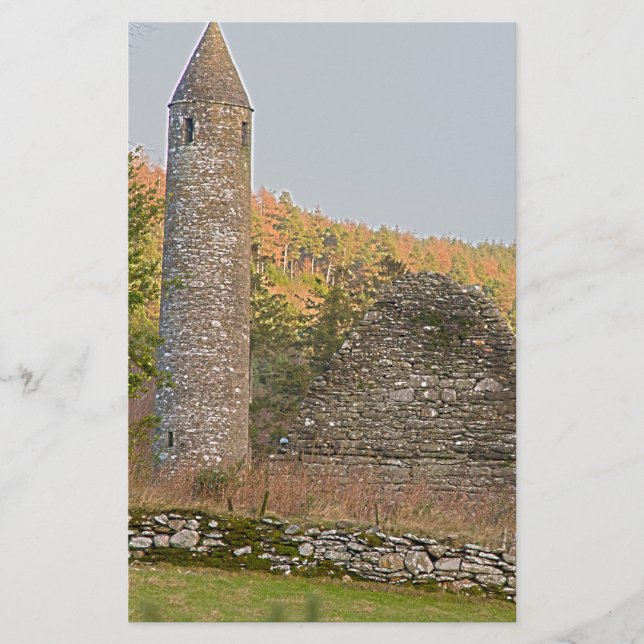 Irish Round Torn över 1 000 år Brevpapper (Framsida)