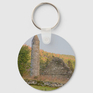Irish Round Torn över 1 000 år Nyckelring