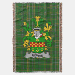 Irish Rowan Jackar om Arm Family Crest Ireland Filt