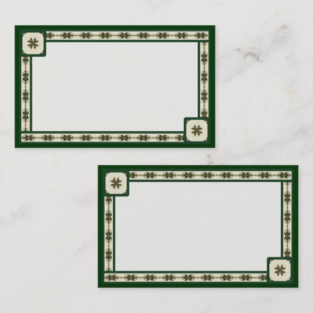 Irish Rue Anpassade Affärskorts Visitkort (Fram/baksida)