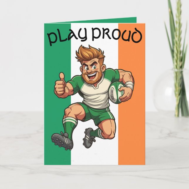 Irish Rugby Charge Kort (Framsida)
