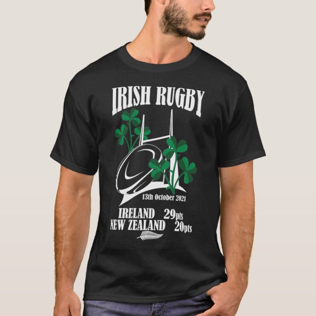 Irish Rugby Ireland mot New Zealand All  20216 T Shirt (Framsida)