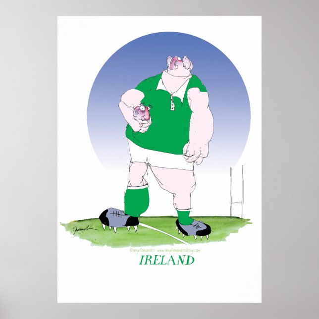 irish rugby player, tony fernandes poster (Framsidan)