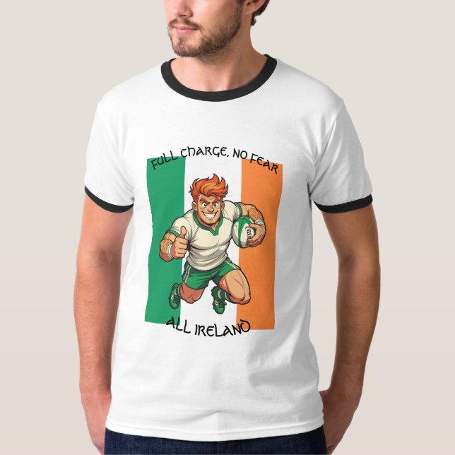 Irish Rugby Power T Shirt (Framsida)