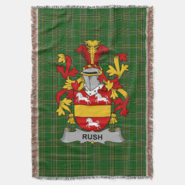 Irish Rush Jackar om Arm Family Crest Ireland Filt