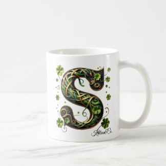 Irish S Monogram Coffee Mug Kaffemugg