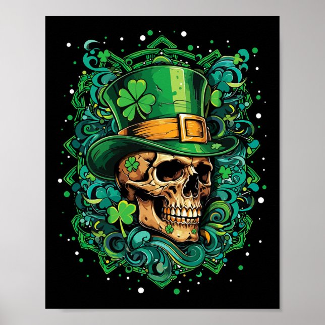 Irish Saint Patrick's Day Paddy Shamrock Dia De Lo Poster (Framsidan)