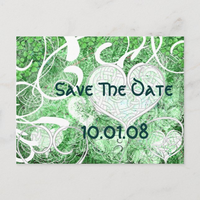 Irish Save the Date Meddelande Vykort (Framsida)