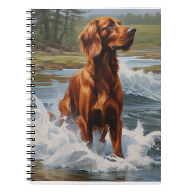 Irish Setter Anteckningsbok (Framsidan)