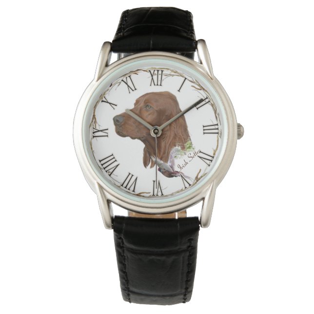 Irish Setter Armbandsur (Framsida)