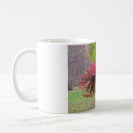 Irish Setter by a Burning Bush Kaffemugg