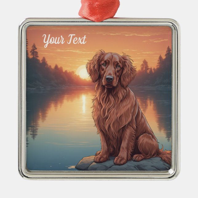 Irish Setter by Sjö Julgransprydnad Metall (Framsidan)