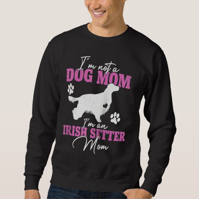 Irish Setter Dog Mom  for Women Dog  Mothers Day R Lång Ärmad Tröja (Framsida)
