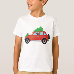 Irish Setter Driving a car with Julgran T Shirt