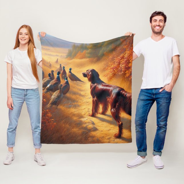 Irish Setter Fleecefilt (På plats)