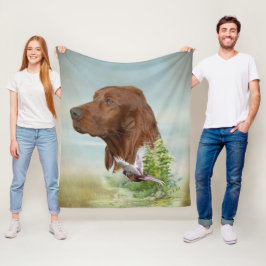 Irish Setter Fleecefilt