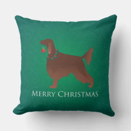 Irish Setter Hund God jul Design Kudde