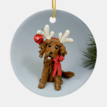 Irish Setter Hund jul Ornament