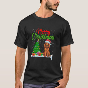 Irish Setter Hund Julgran Ljus Funny Julafton T Shirt
