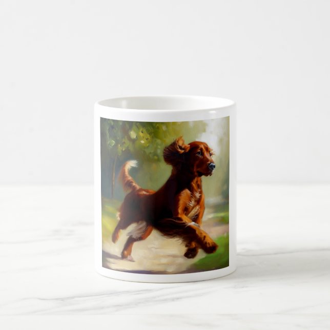 Irish Setter Hund Kaffemugg (Center)