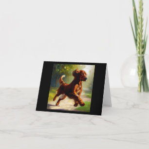 Irish Setter Hund Kort