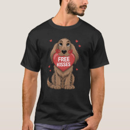 Irish Setter Hund Valentines day Free Kisses T Shirt