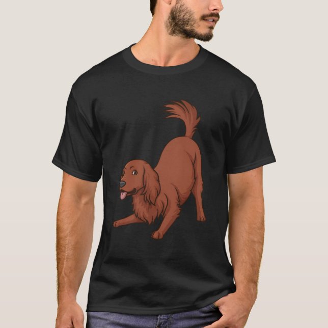 Irish Setter Hundar Playfull Irish Setter T Shirt (Framsida)