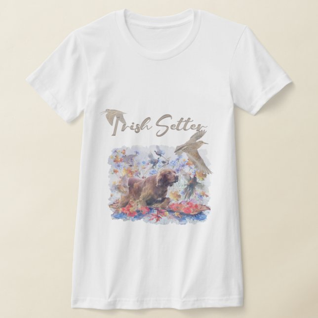 Irish Setter-jakt T-Shirt (Laydown)