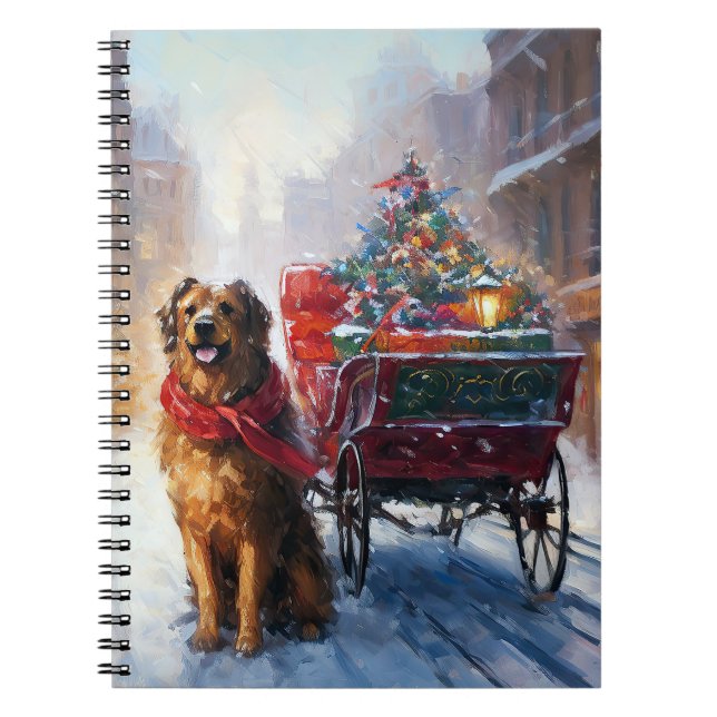 Irish Setter jul Festive Season Anteckningsbok (Framsidan)