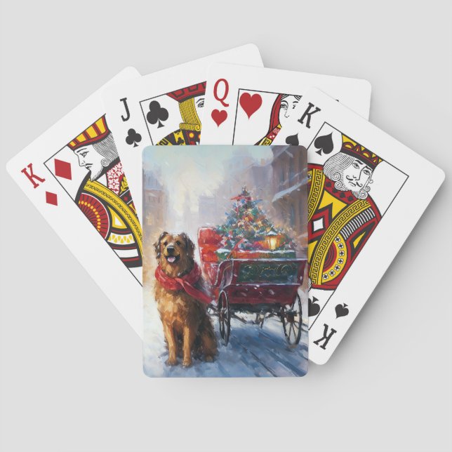 Irish Setter jul Festive Season Casinokort (Baksidan)