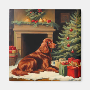 Irish Setter jul Magnet