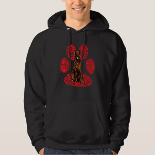 Irish Setter Kärlek Pata Hoodie
