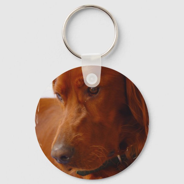 Irish Setter Keychain Nyckelring (Framsida)