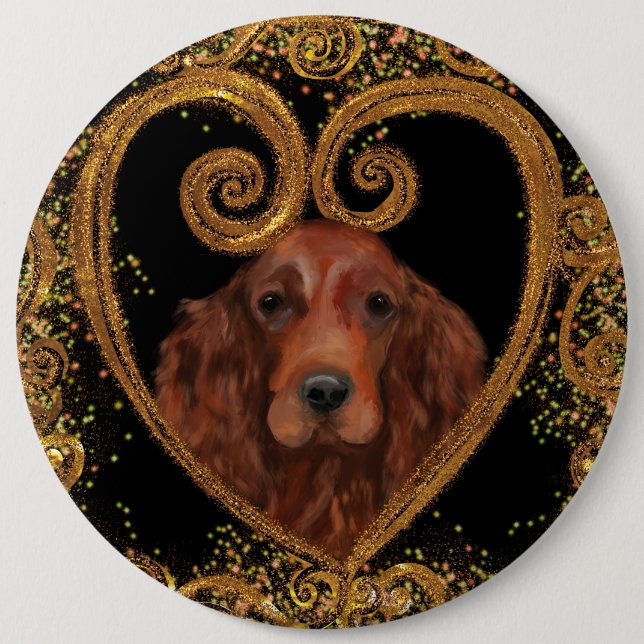 IRISH SETTER KNAPP (Framsida)