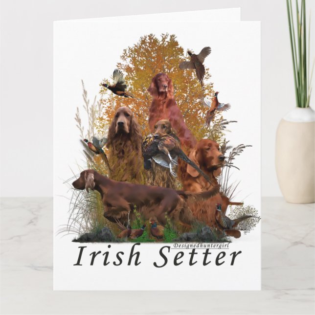 Irish Setter Kort (Framsida)