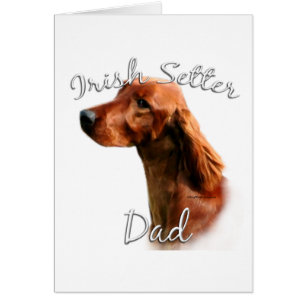 Irish Setter Pappa 2 Hälsningskort