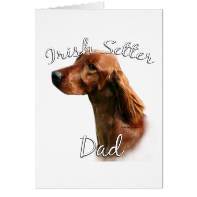 Irish Setter Pappa 2 Hälsningskort (Framsidan)