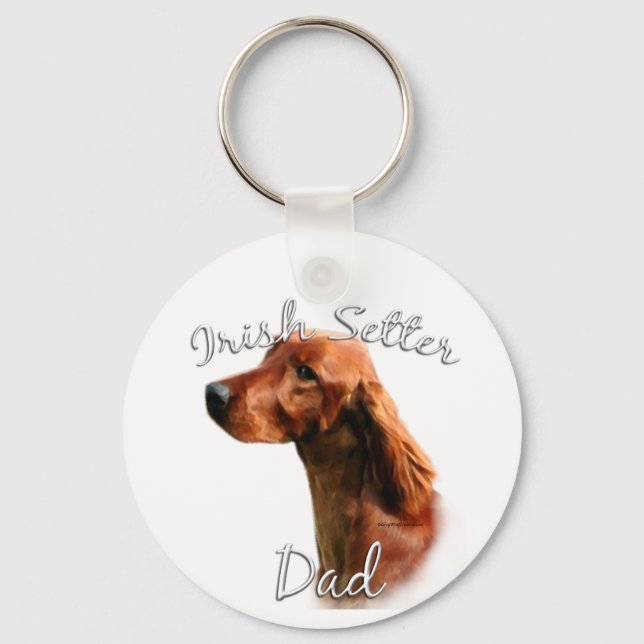 Irish Setter Pappa 2 Nyckelring (Framsida)
