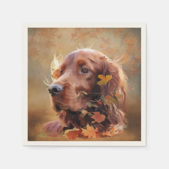 Irish Setter Pappersservett (Framsidan)