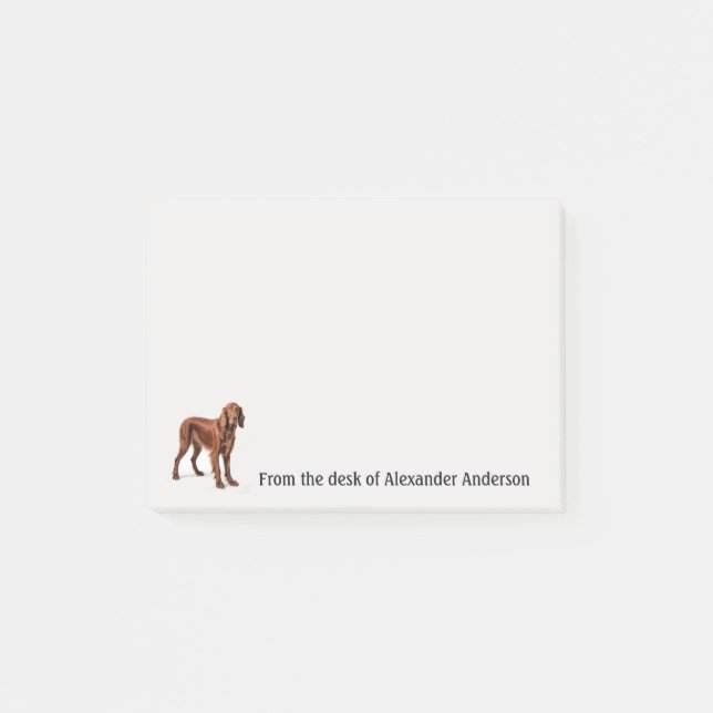 Irish Setter Personalisera Post-it Block (Framsida)