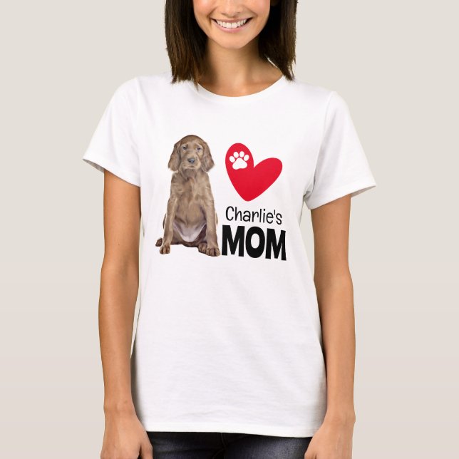 Irish Setter Personlig Mamma T-Shirt (Framsida)