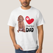 Irish Setter Personlig Pappa T-Shirt