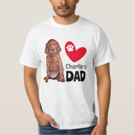Irish Setter Personlig Pappa T-Shirt