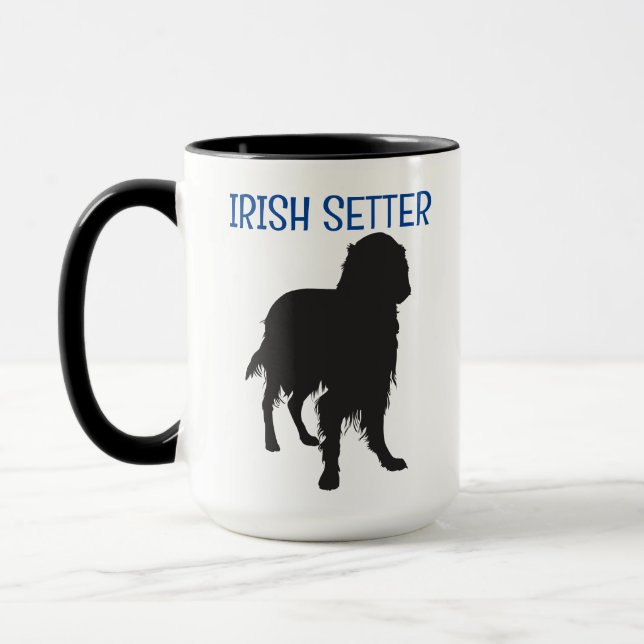 Irish Setter Personlig Two-Sided Mugg (Vänster)