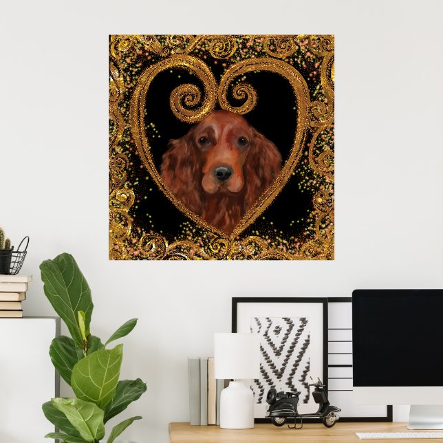 IRISH SETTER POSTER (Hemmakontoret)