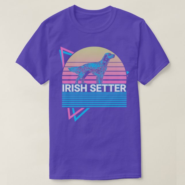 Irish Setter Retro T Shirt (Design framsida)
