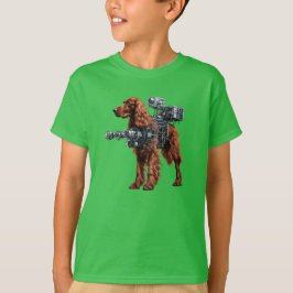 Irish Setter Robot Barn T-Shirt