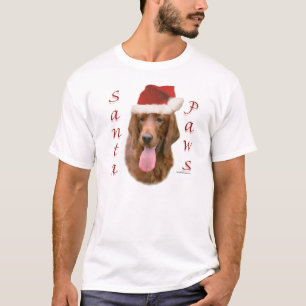 Irish Setter Santa Tassar T Shirt
