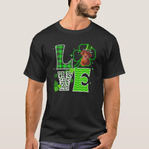 Irish Setter Shamrock Lucky Klöver Irish St Patric T Shirt
