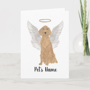 Irish Setter Sympathy Memorial Kort